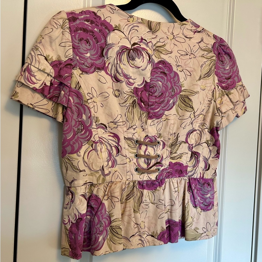 Anthropologie Elevenses Floral Jacket - Picture 2 of 4
